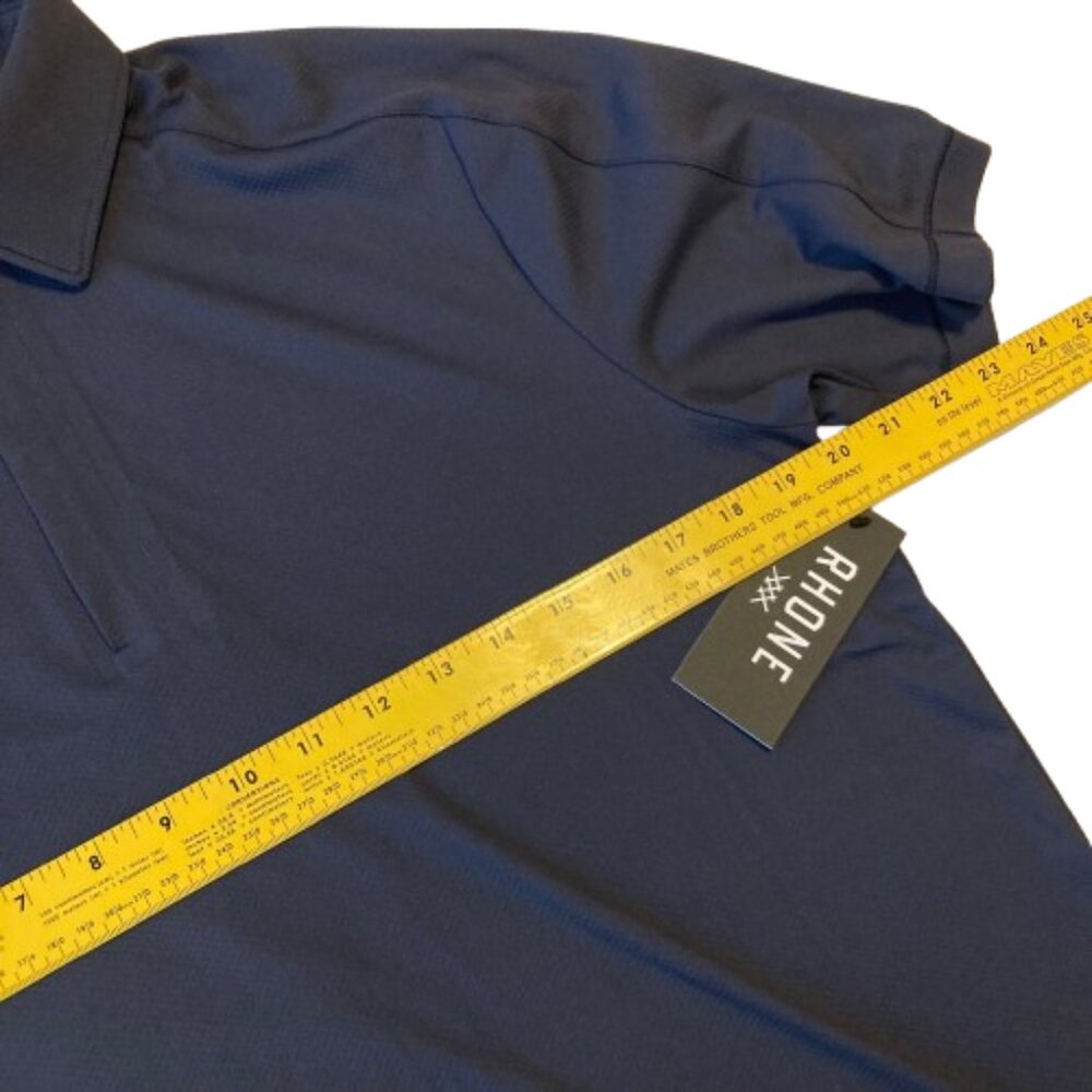 RHONE Mens Momentum Tech Golf Polo Performance Quarter Zip Small S Navy NWT - Picture 8 of 11